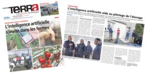 Le magazine Terra revient sur le déplacement à Plouvien du député Didier Le Gac chez les frères Rivoal qui utilisent l'IA.