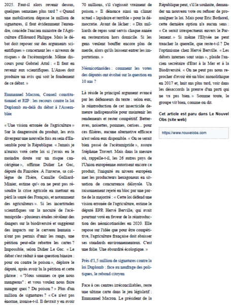 « La pétition ravive les débats entre nous » : face au succès de la mobilisation contre la loi Duplomb, la majorité se divise - page 2